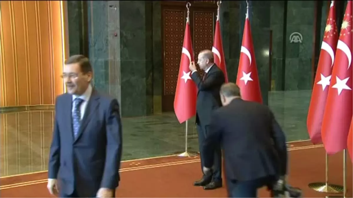 Cumhurbaşkanı Erdoğan, Cumhurbaşkanlığı Külliyesi\'nde Tebrikleri Kabul Etti (2)