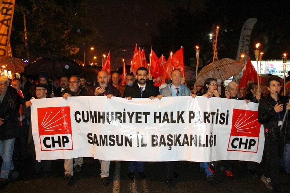 Samsun\'da Fener Alayı Yürüyüşü