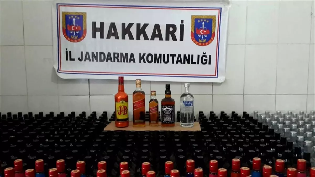 Hakkari\'de Kaçak İçki Operasyonu