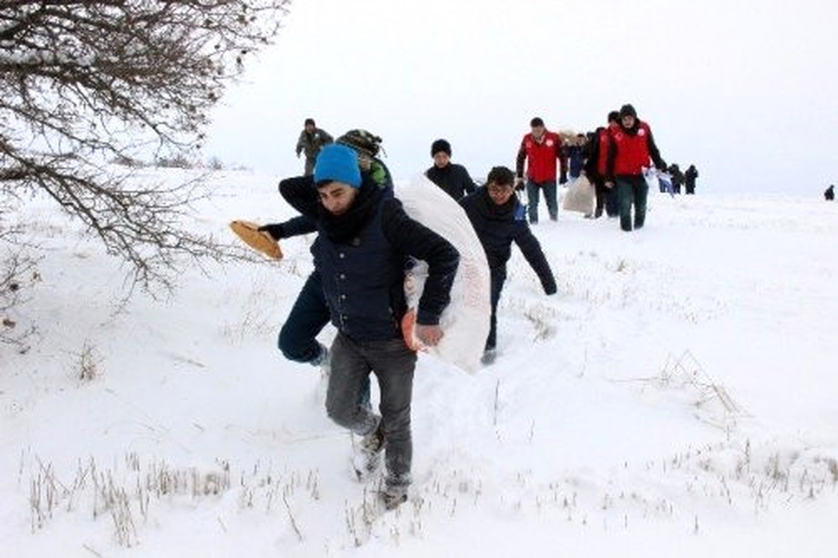 Gençler Yabani Hayvanlar İçin Doğaya Ekmek Bıraktı