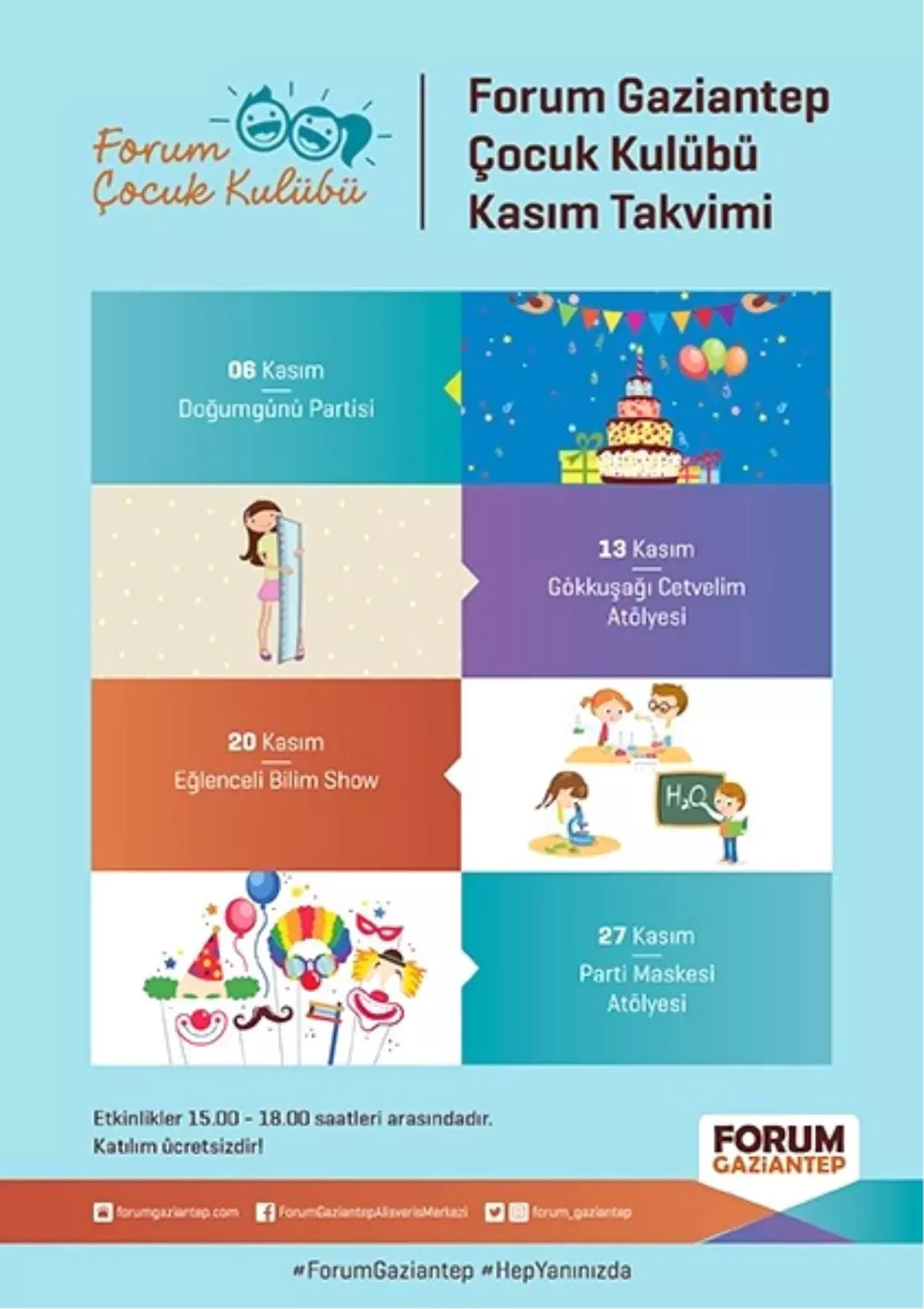 Minikler Kasım Ayında da Hem Eğlenecek Hem Gülecek