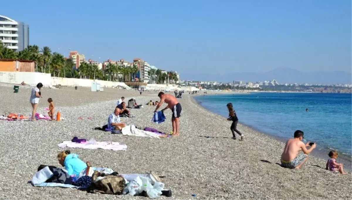Antalya'da Kışa İnat Görüntüler