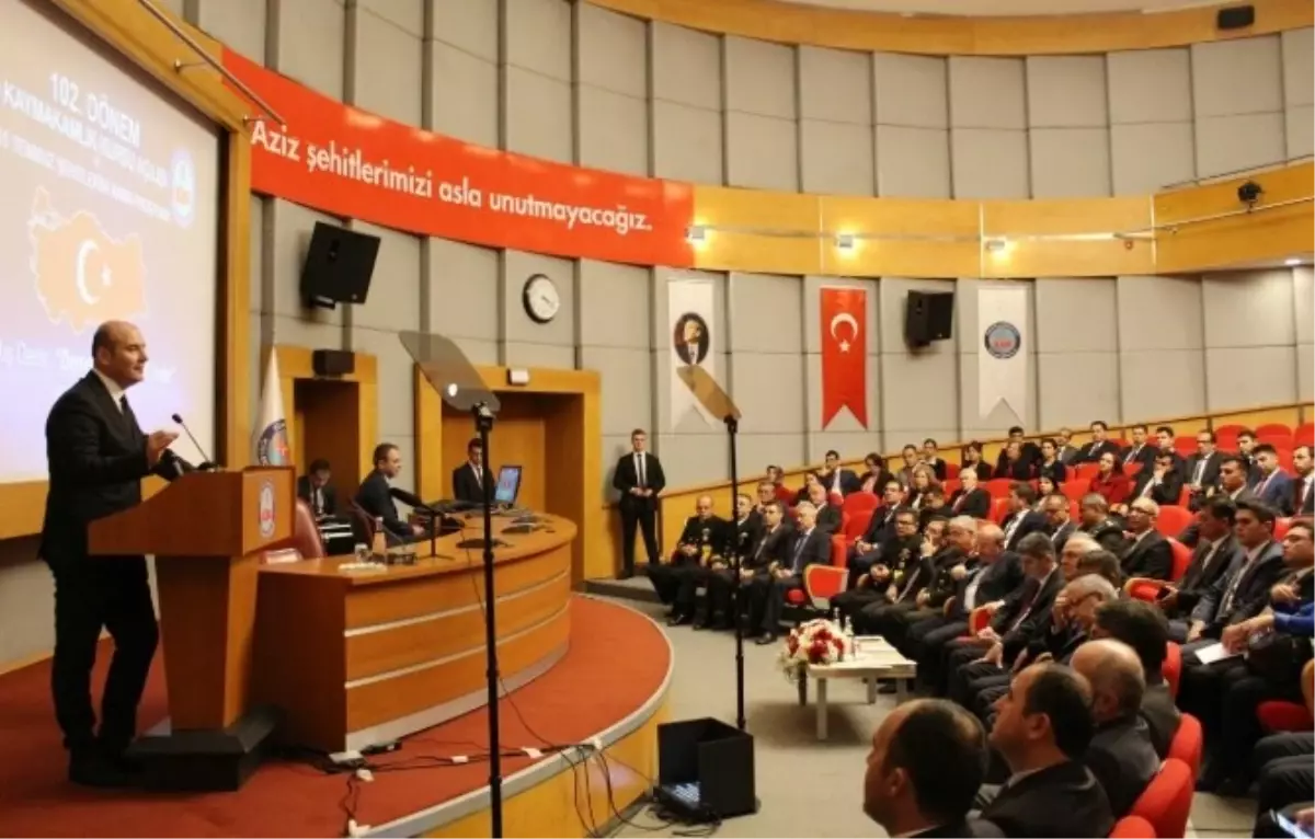Bakan Soylu, Kaymakamlık Kursunun Açılış Dersini Verdi