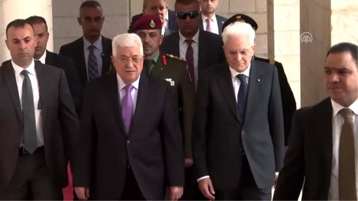 Italya Cumhurbaşkanı Mattarella - Filistin Devlet Başkanı Abbas Görüşmesi