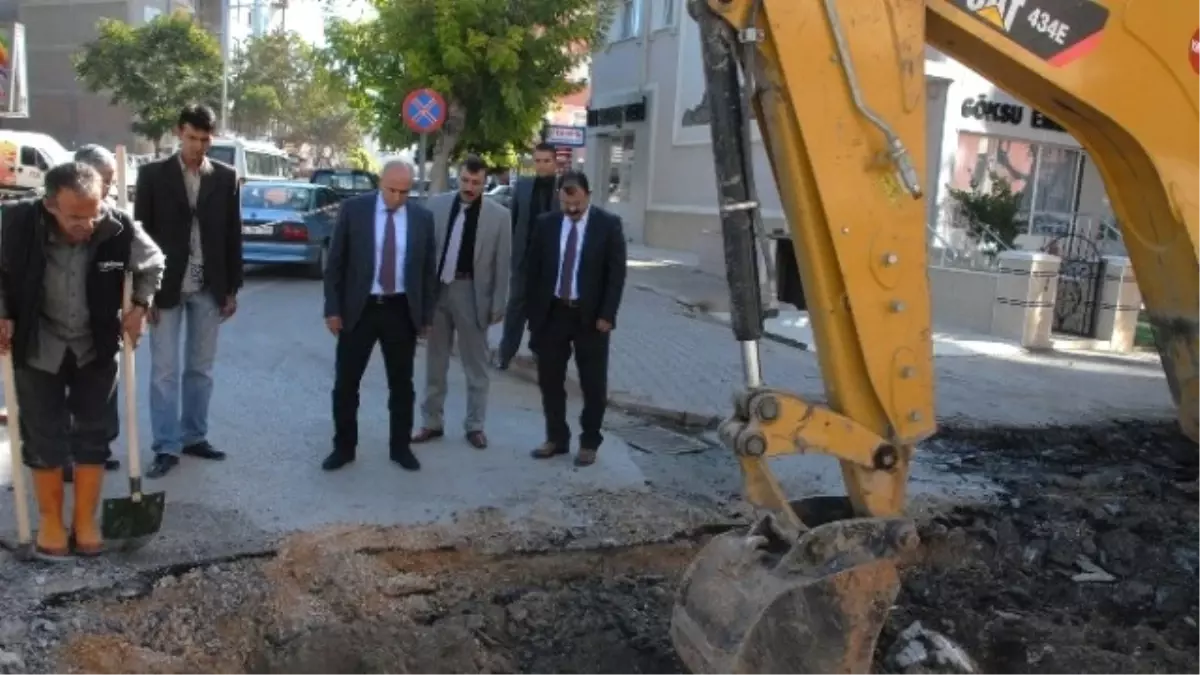 Karaman Belediye Başkanı Çalışkan, Çalışmaları Yerinde İnceledi