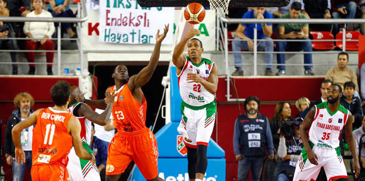 Pınar Karşıyaka-Maccabi Rand Media: 84-75