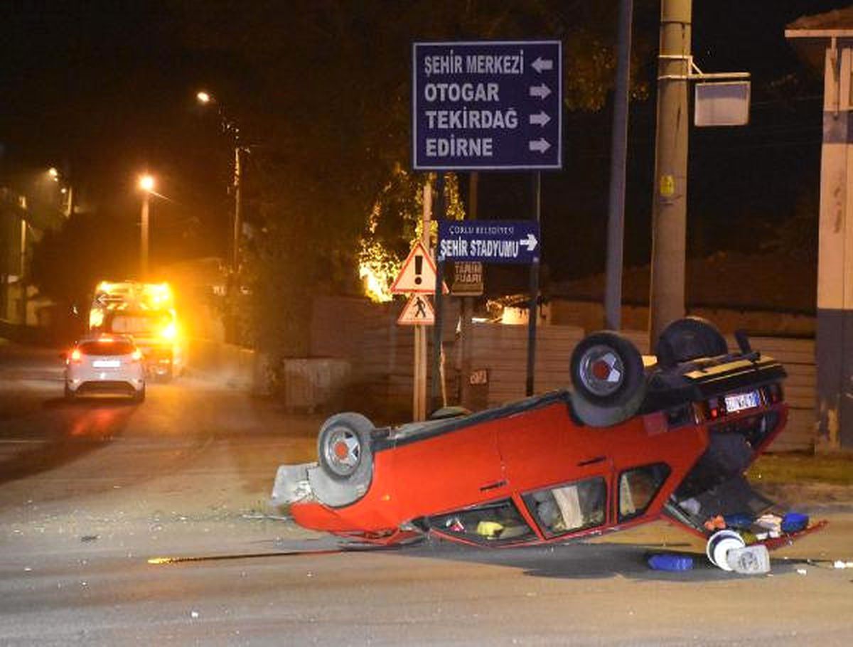 Takla Atan Otomobilde 1 Kişi Yaralandı