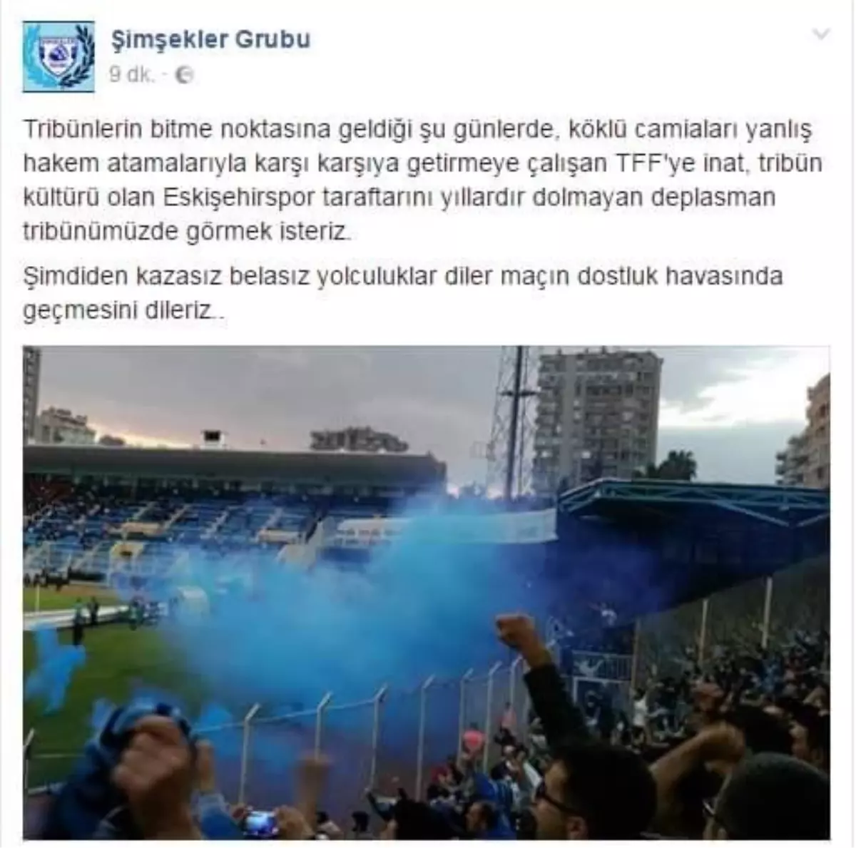 Adana Demirspor Taraftarlarından Eskişehirsporlulara Davet