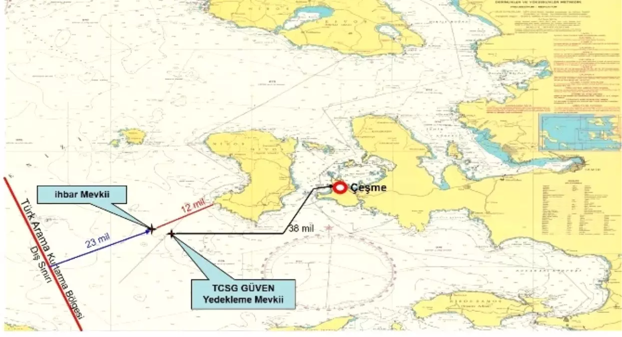 Direği Kırılan Yelkenli Türk ve Yunan Korvetlerini Harekete Geçirdi