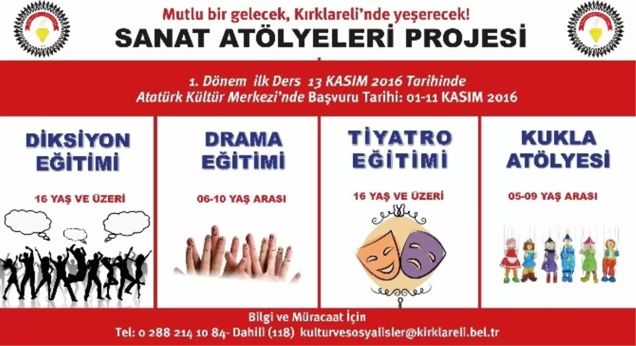 Sanat Atölyeleri Projesi Başlıyor