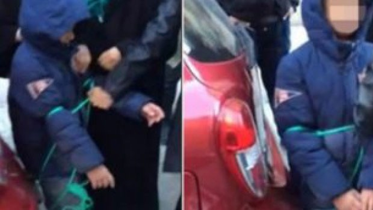 Servise Binmeyen Çocuğunu Arabasının Arkasında Sürükledi