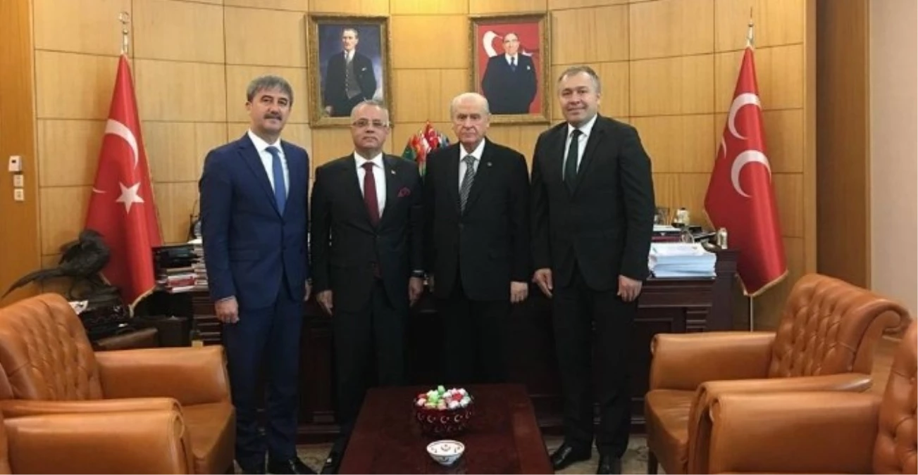 Başkanlardan MHP Genel Başkanı Bahçeli\'ye Ziyaret