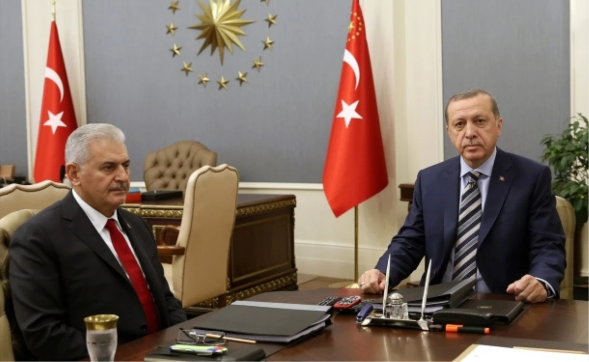Cumhurbaşkanı Erdoğan ile Başbakan Yıldırım Görüştü