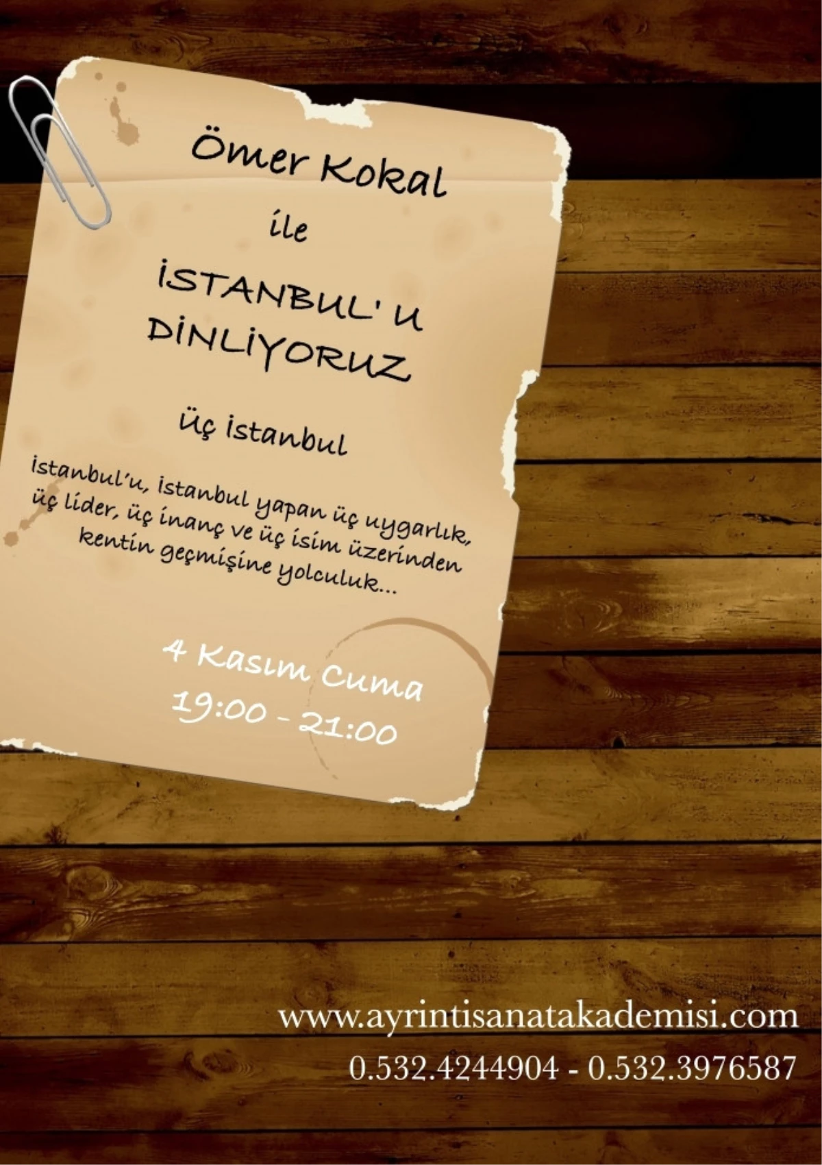 Ömer Kokal ile İstanbul\' U Dinliyoruz