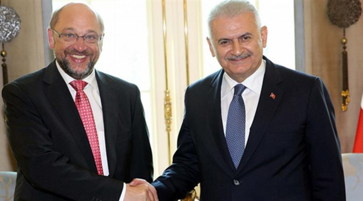 Başbakan Yıldırım, AP Başkanı Schulz ile Görüştü