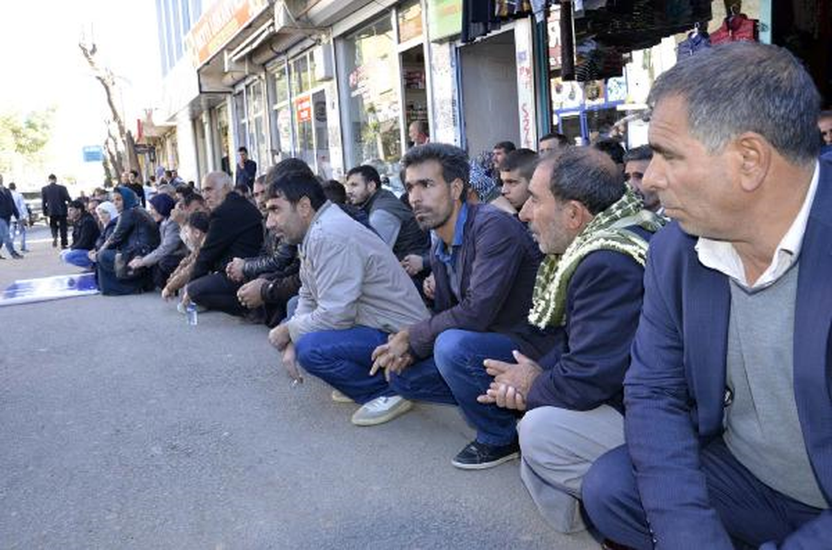 Şanlıurfa\'da Hdp ve Dbp\'lilerden Oturma Eylemi (2)