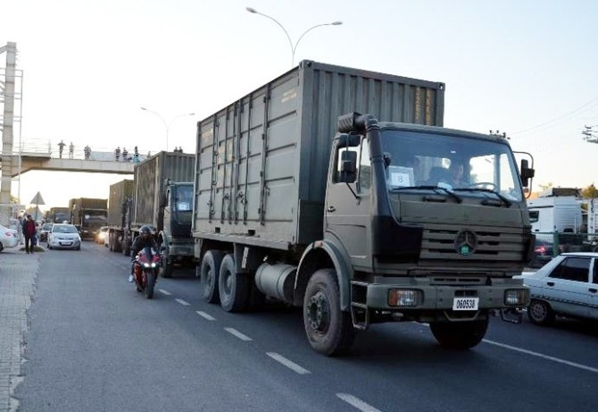 Askeri Konvoy, Şanlıurfa\'dan Yola Çıktı