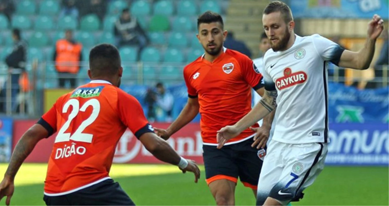 Çaykur Rizespor Evinde Adanaspor ile 2-2 Berabere Kaldı