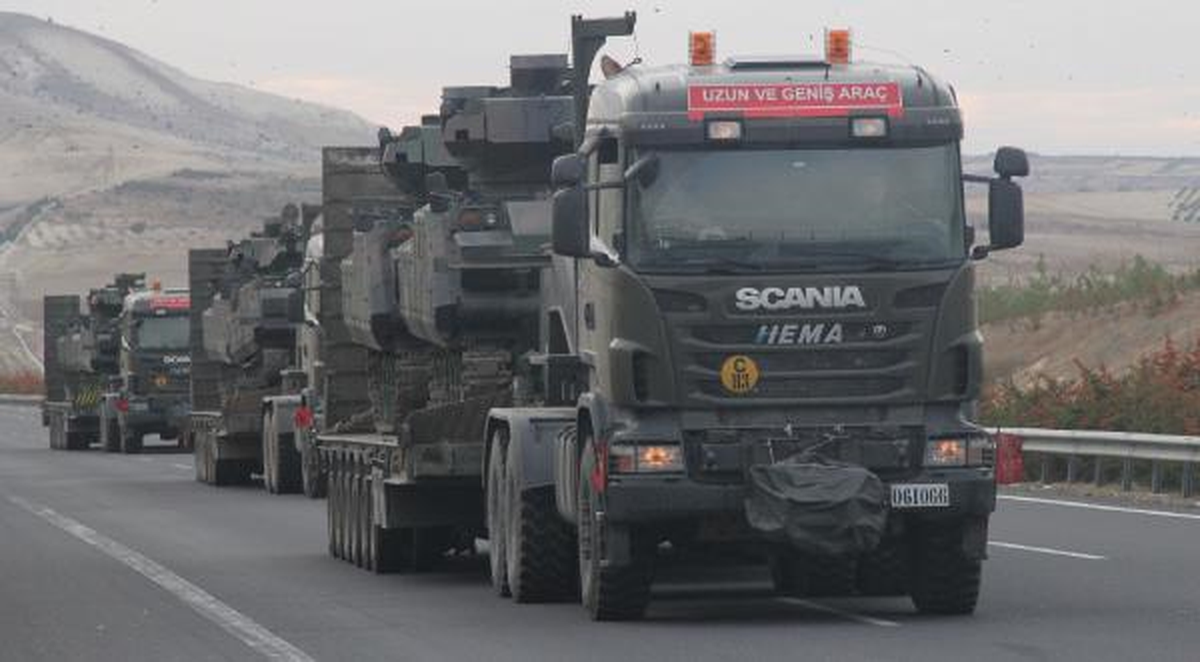Ankara ve Çankırı\'dan Sevk Edilen Askeri Konvoy Gaziantep\'te (2)