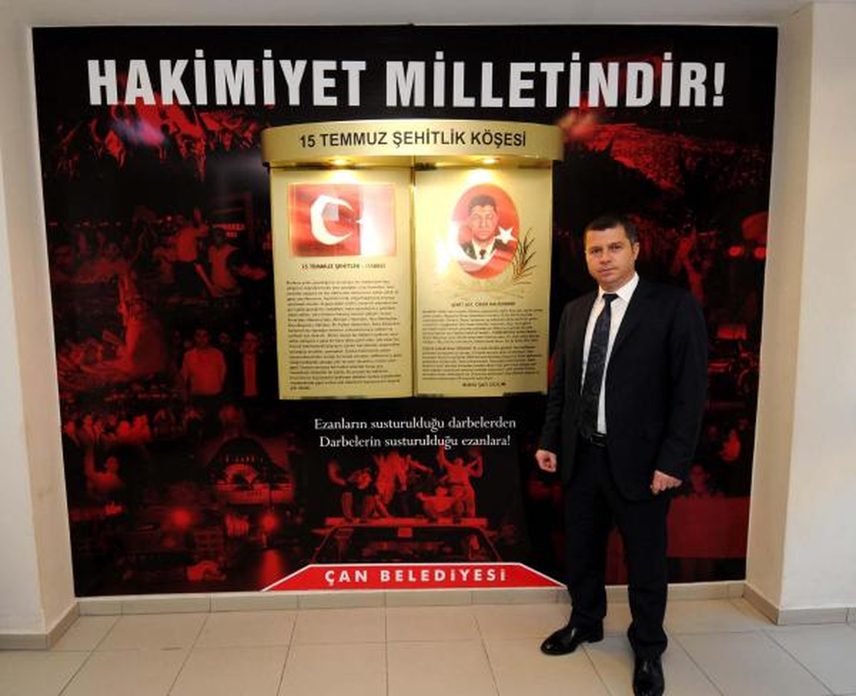 Çan Belediyesi Girişine \'15 Temmuz Şehitler Köşesi\'