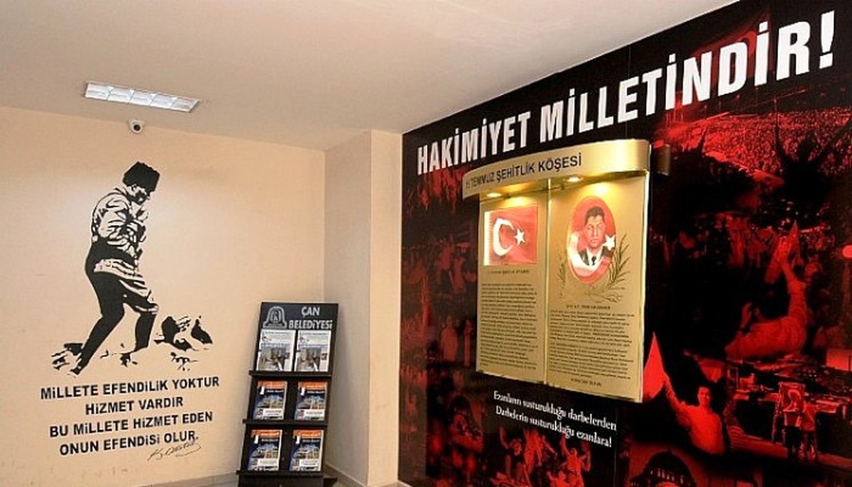 Çan Belediyesinde "15 Temmuz Şehitler Köşesi" Hazırlandı