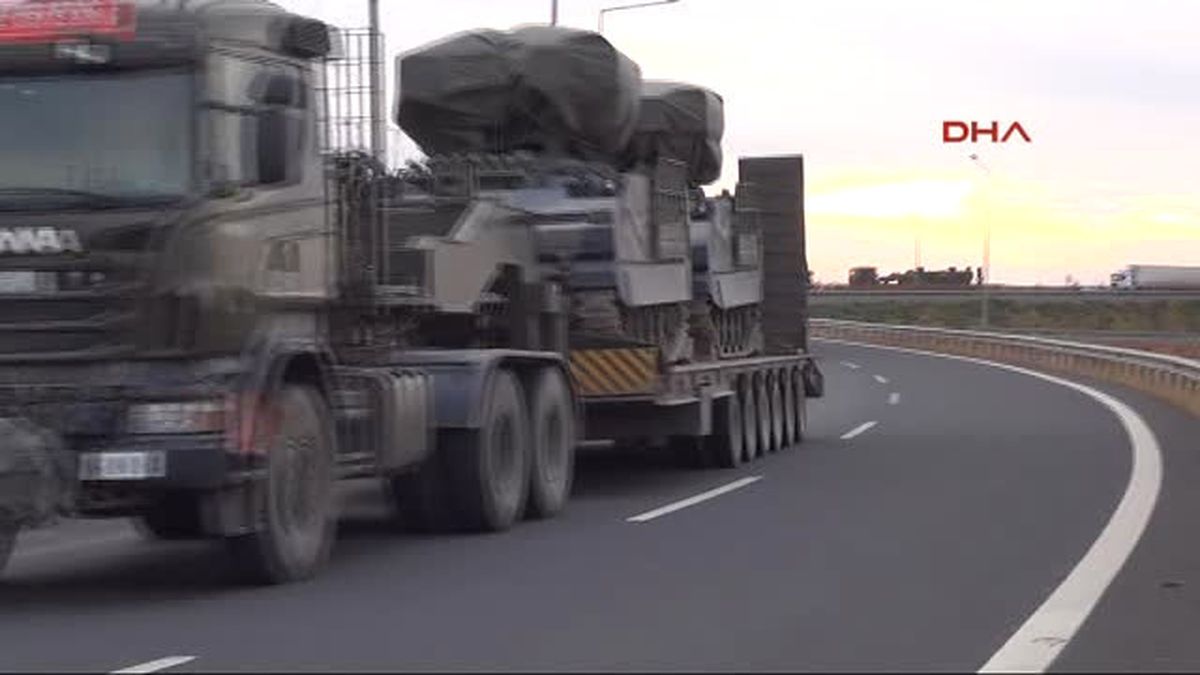 Şanlıurfa Ankara ve Çankırı\'dan Sevk Edilen Askeri Konvoy Gaziantep\'te