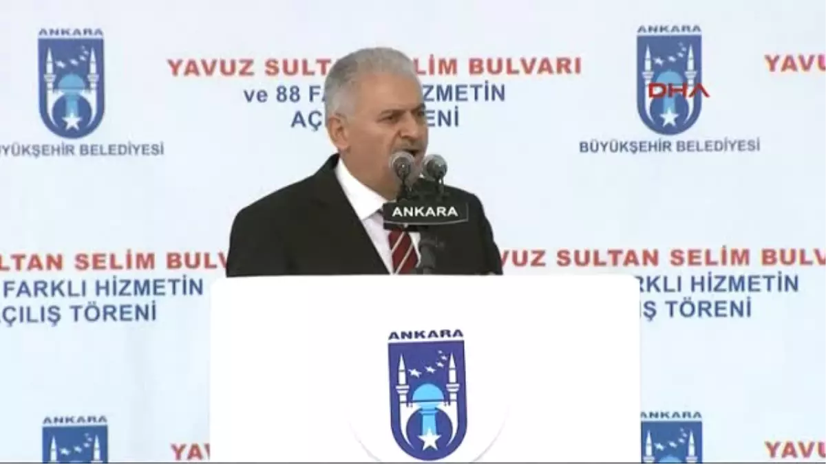 Başbakan Binali Yıldırım Ankara Büyükşehir Belediyesi Toplu Açılış Töreninde Konuştu