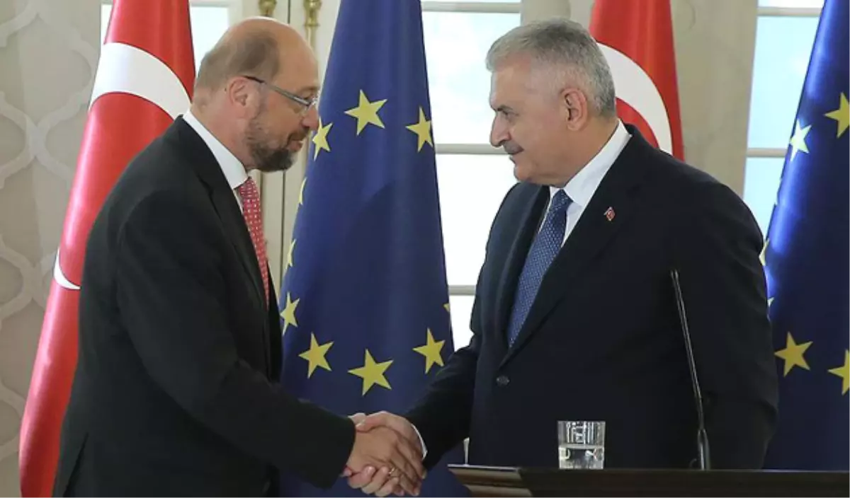 Başbakan Yıldırım, AP Başkanı Schulz\'la Görüştü