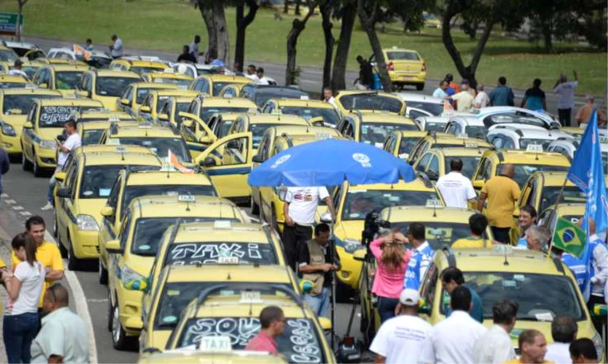 Brezilya\'da Uber Protestosu