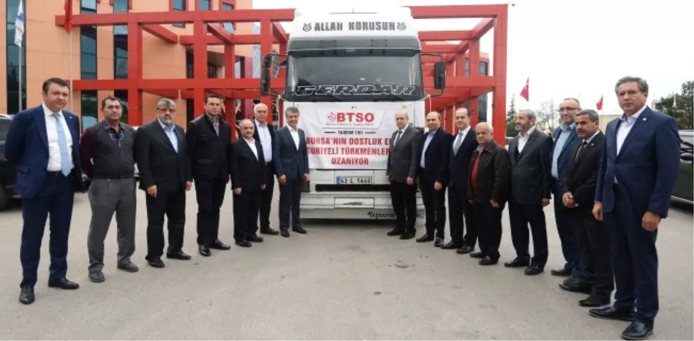 Btso\'dan Suriye\'deki Türkmenlere Giysi Yardımı