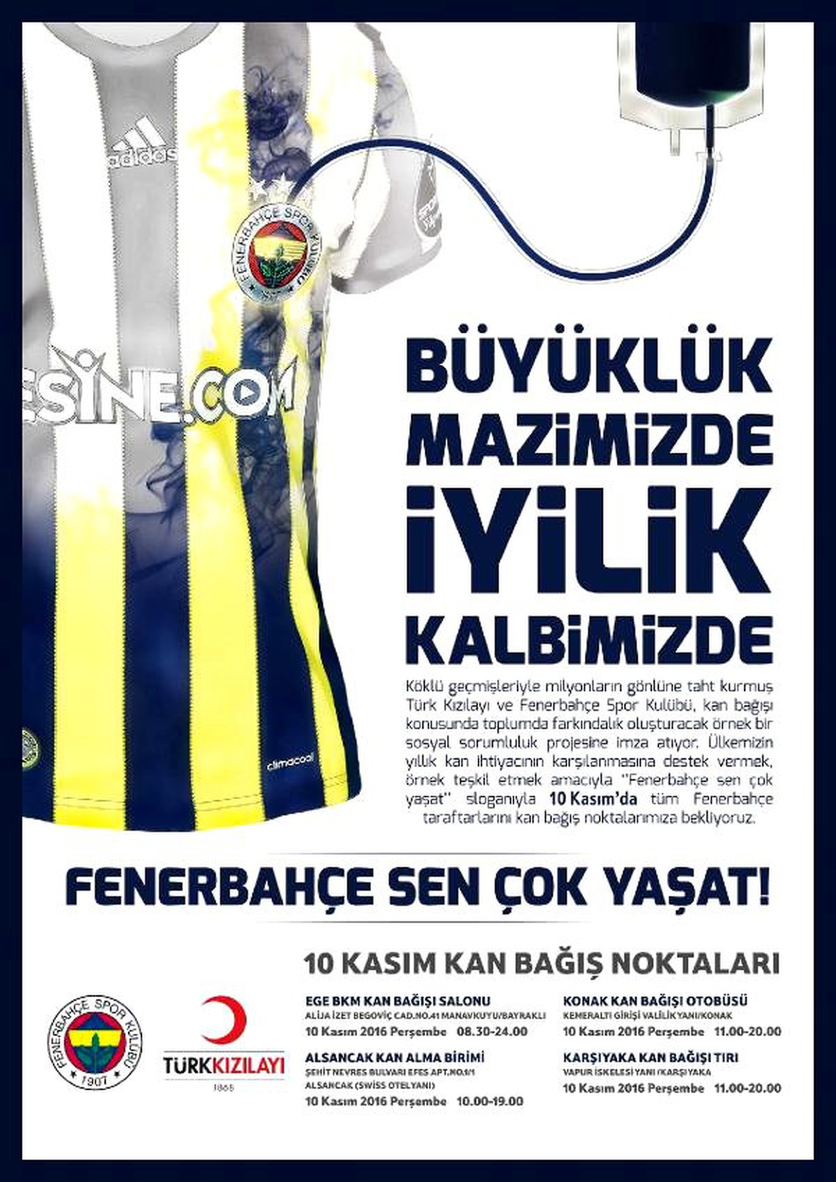 İzmir\'de, Fenerbahçe\'den Kan Bağışına Davet
