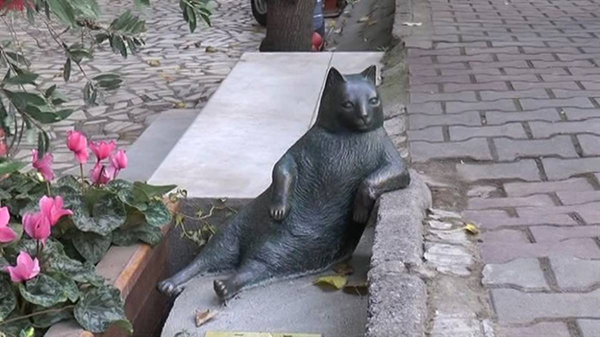 Tombili\'nin Heykeli Çalındı