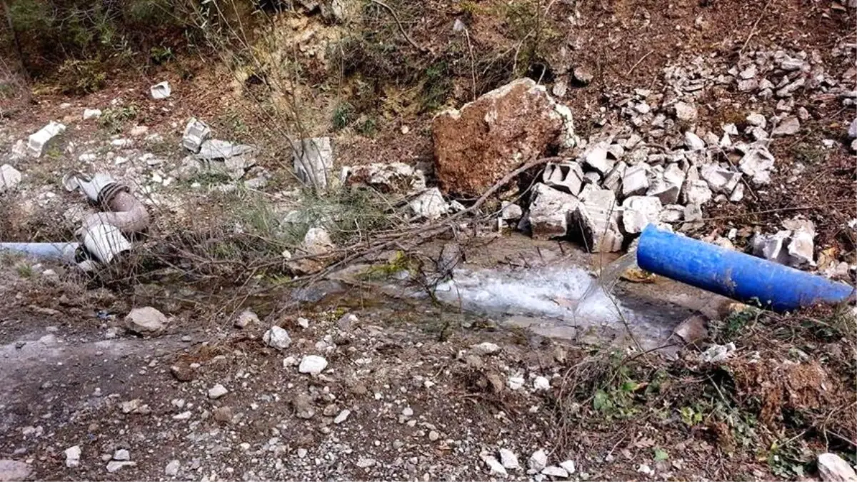 Teröristler İçme Suyu Hattına Zarar Verdi