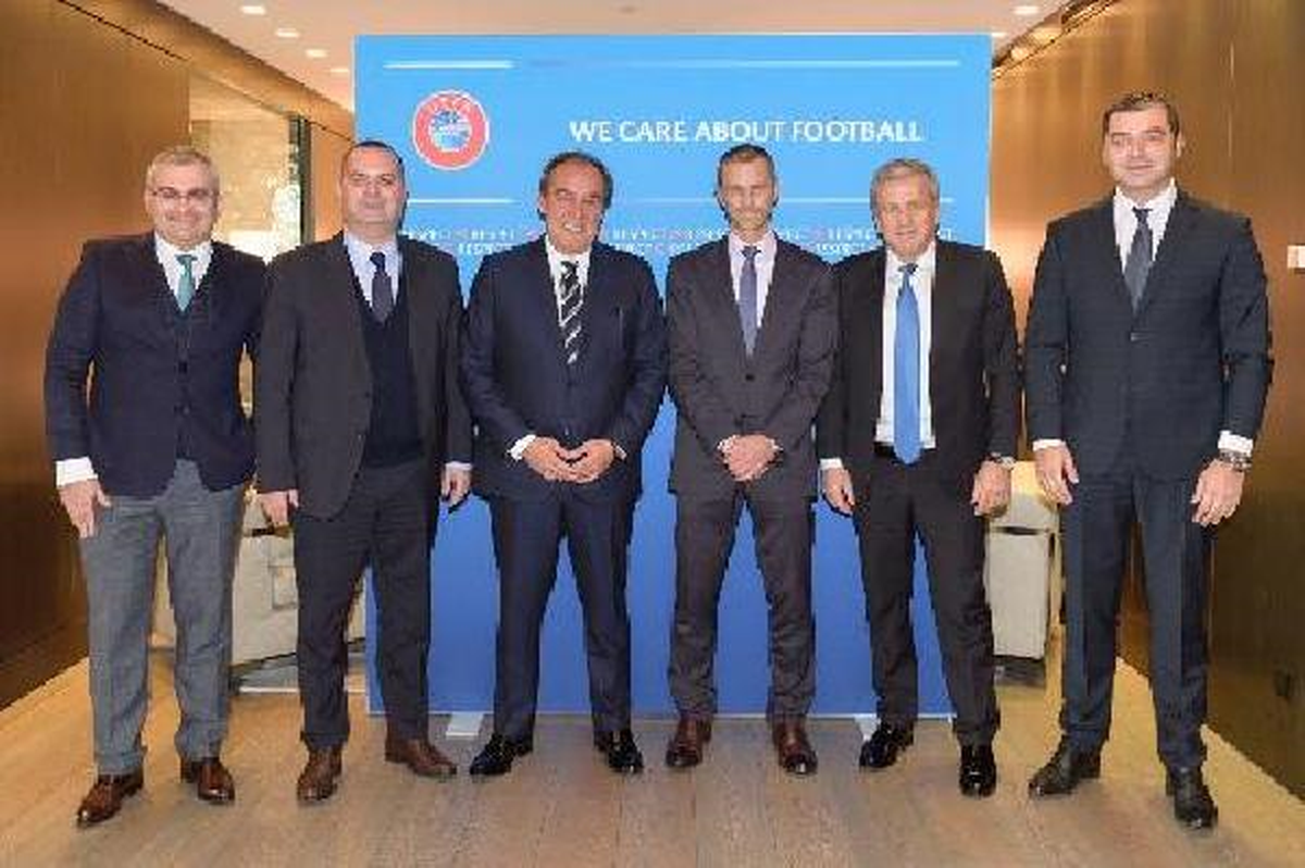 Tff\'den UEFA Başkanı Ceferin\'e Ziyaret