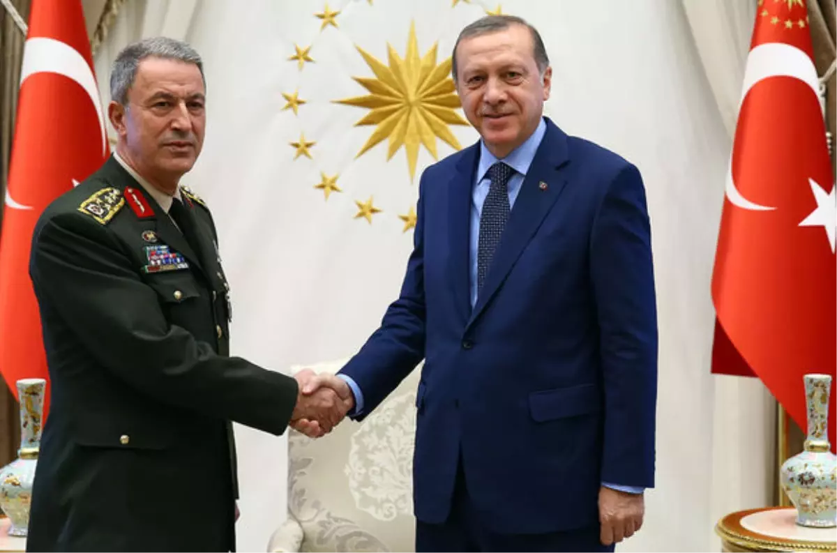 Cumhurbaşkanı Erdoğan, Genelkurmay Başkanı Akar ile Görüştü