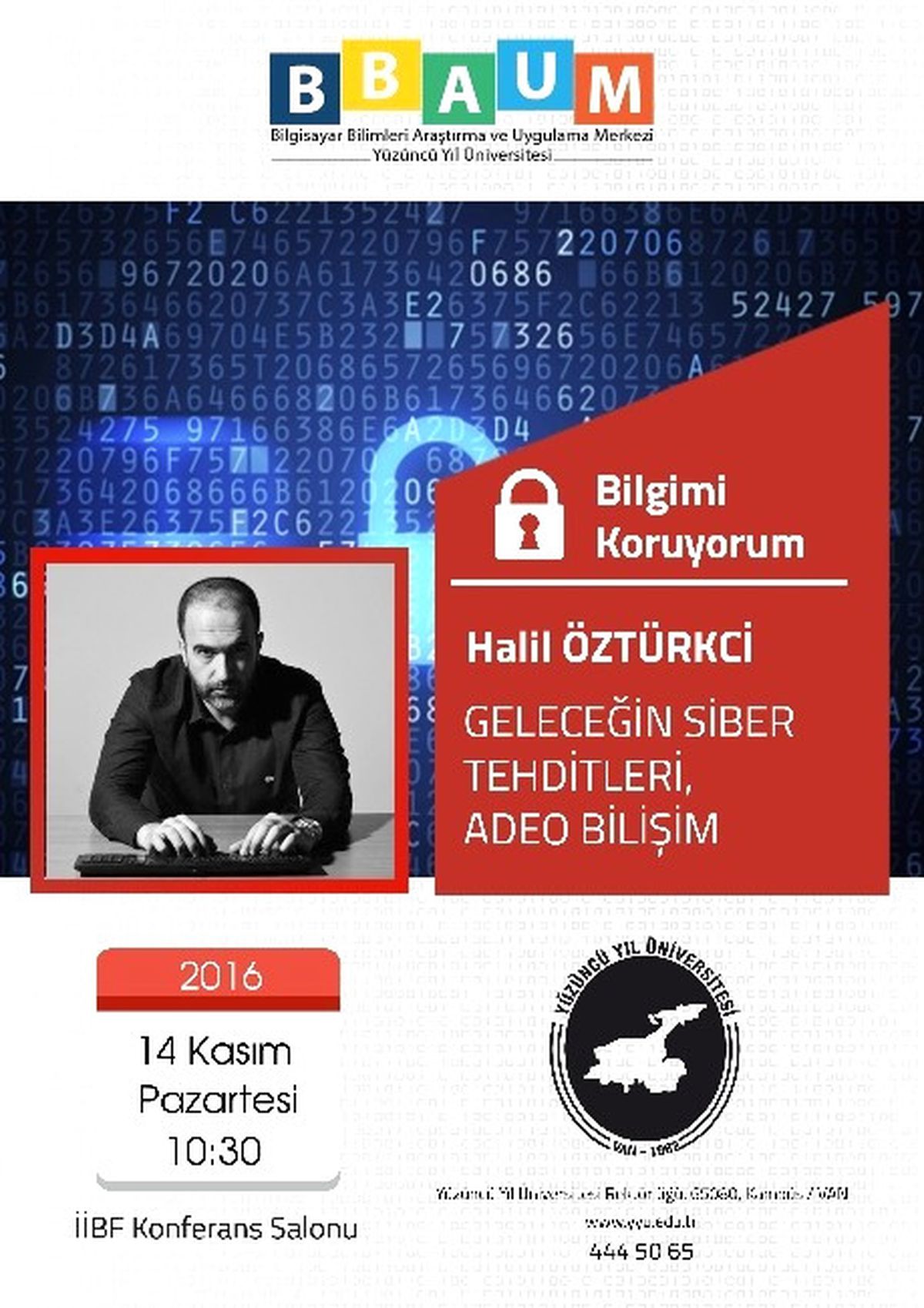 Yyü Bbaum\'dan "Bilgimi Koruyorum" Etkinliği