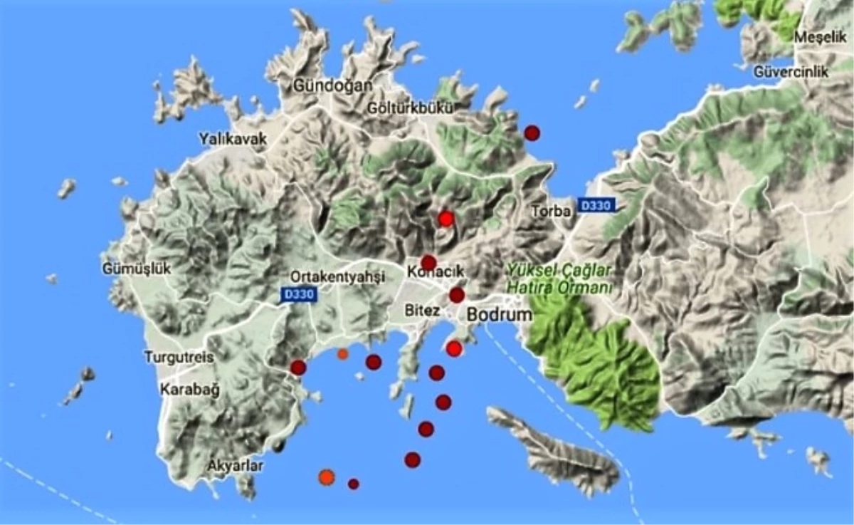 Bodrum 16 Saate 12 Kez Sallandı