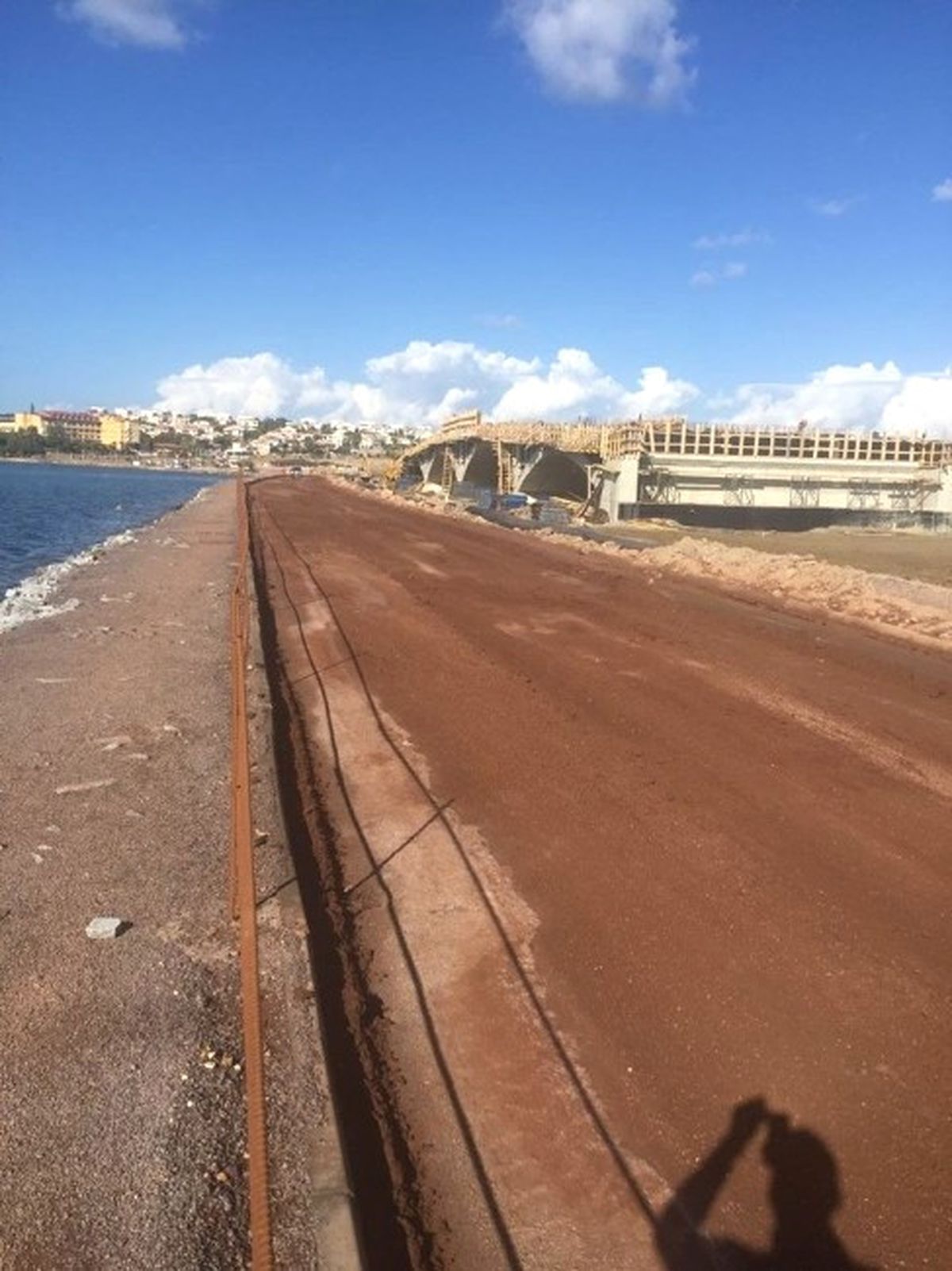 Cunda Köprüsü İnşaatında Yan Yol Onarımı Yapıldı