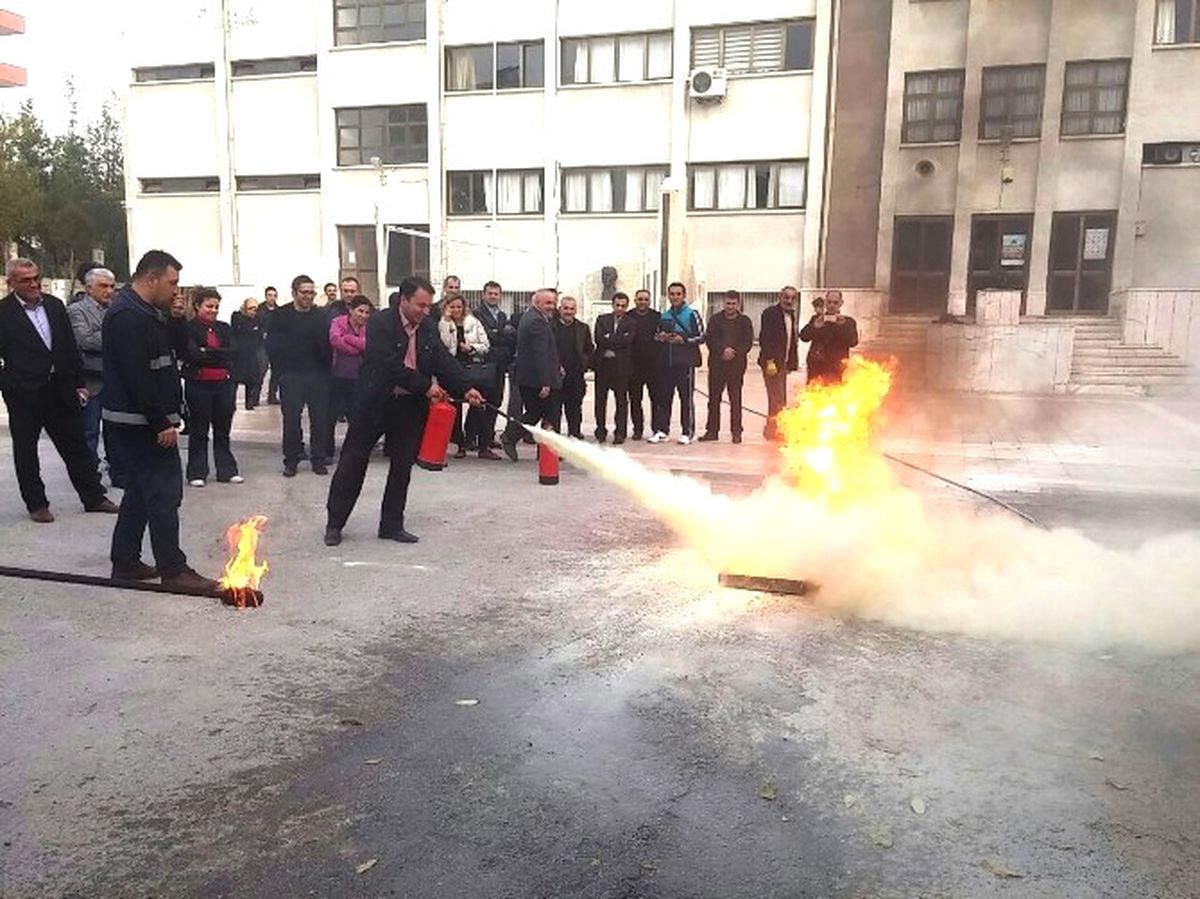 Öğretmenlere Yangın Güvenliği Eğitimi
