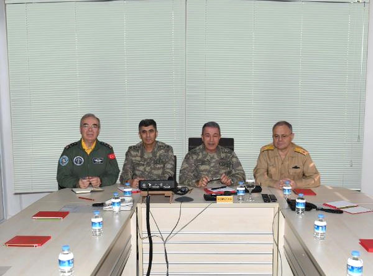 Orgeneral Akar \'Video Telekonferans\' Aracılığıyla Suriye ve Irak\'taki Gelişmeleri Değerlendirdi