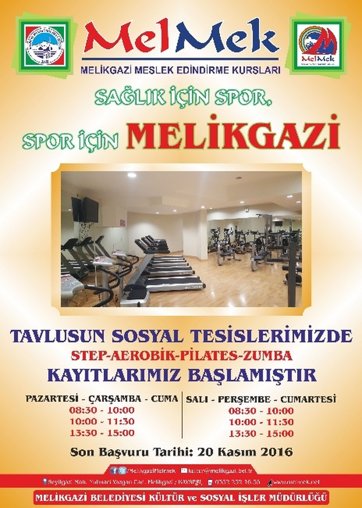 Tavlusun Sosyal Tesislerinde Sağlıklı Yaşam ve Spor Etkinlikleri Başlıyor