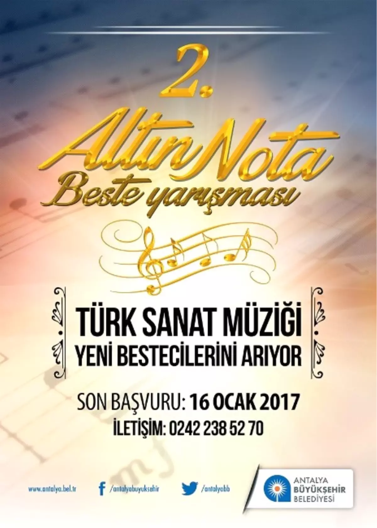 2. Altın Nota Beste Yarışması Başvuruları Başladı