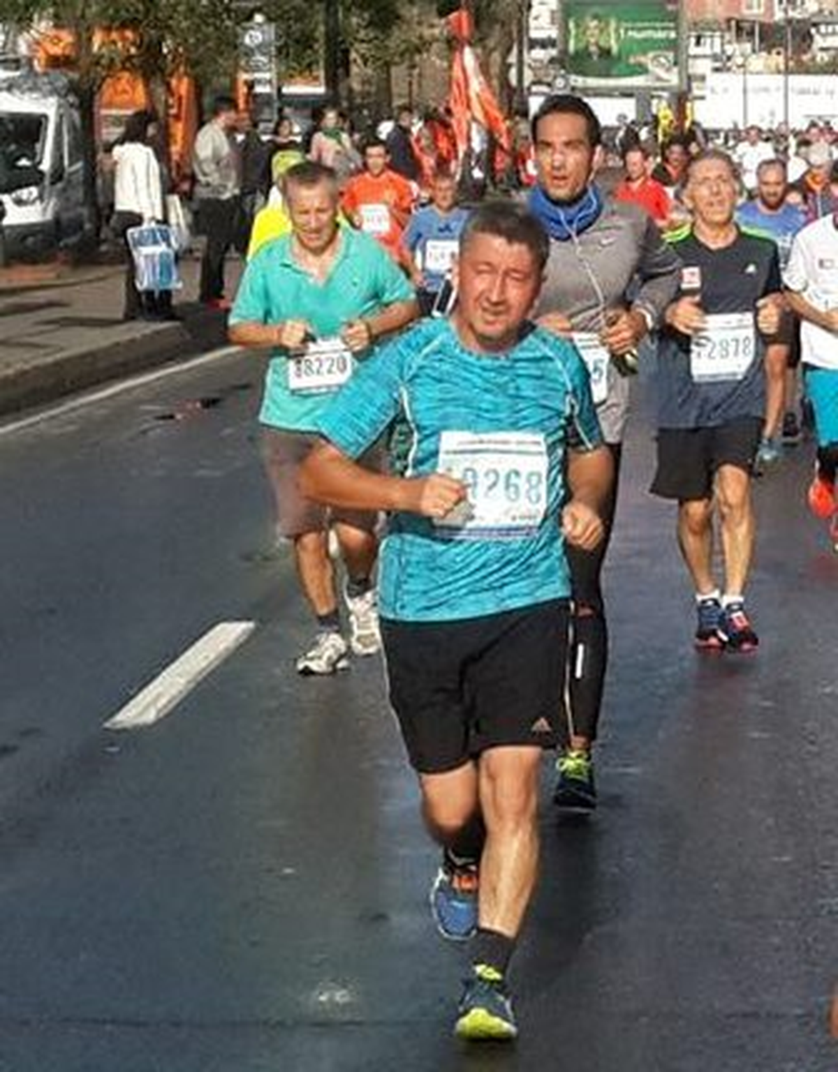 Rıdvan Şükür, İstanbul Maratonunda Koştu.