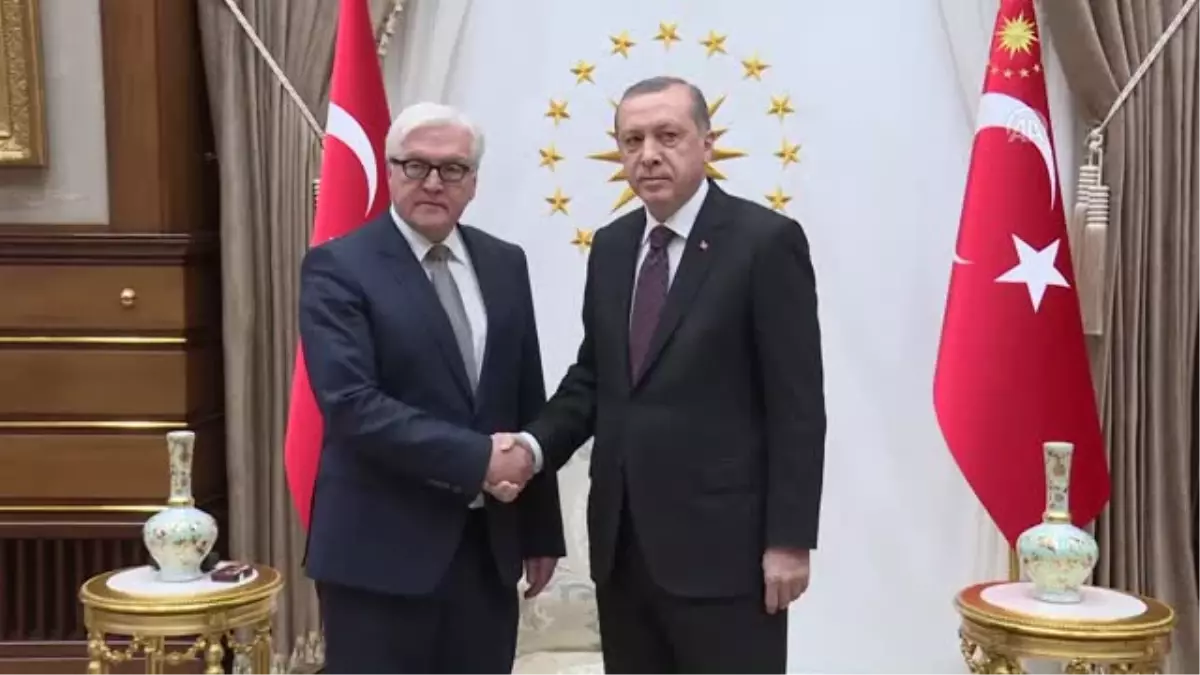 Cumhurbaşkanı Erdoğan, Almanya Dışişleri Bakanı Steinmeier\'i Kabul Etti