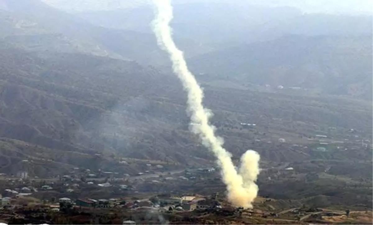 Taciz Ateşi Açan PKK\'lılara Bomba Yağdı