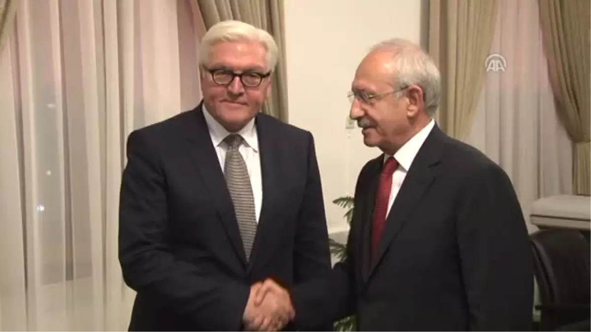 Almanya Dışişleri Bakanı Steinmeier, Kılıçdaroğlu Ile Görüştü