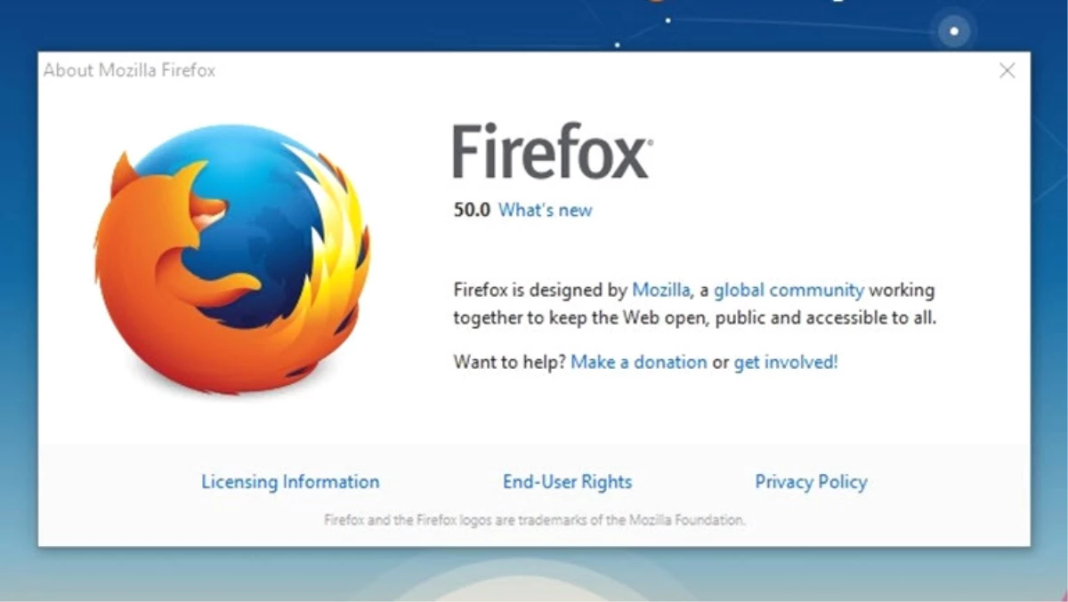 Firefox 50 Hazır, İndirin!