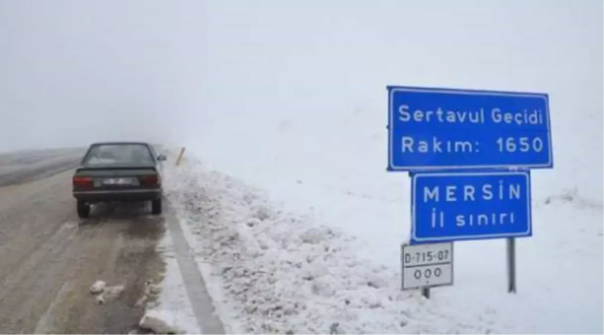 Sertavul Geçidi\'nde Ulaşım Kontrollü Sağlanıyor