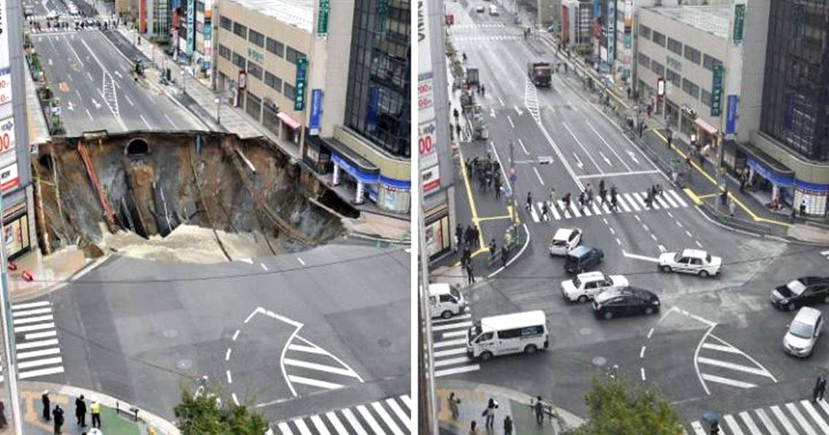 Ana Yolda Açılan Dev Oyuk Bir Haftada Onarıldı