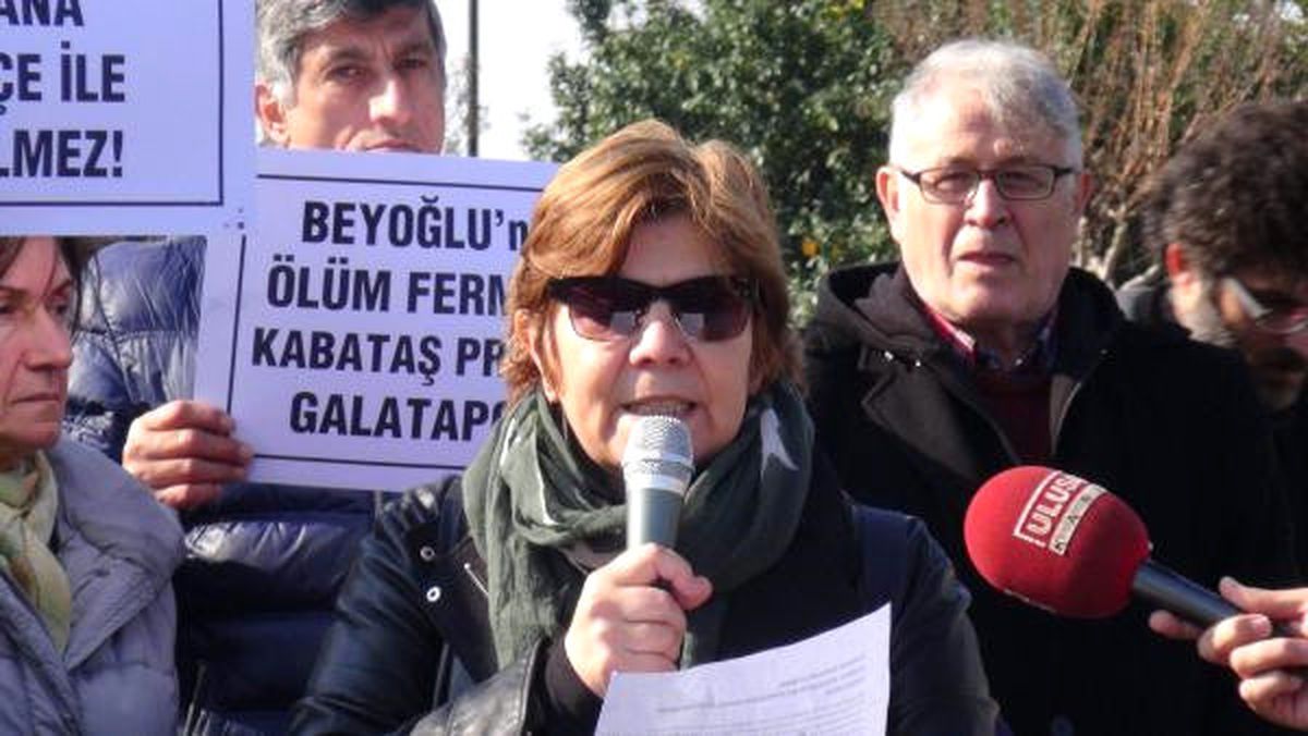 Cihangir\'deki Roma Parkı İçin İbb Önünde Eylem